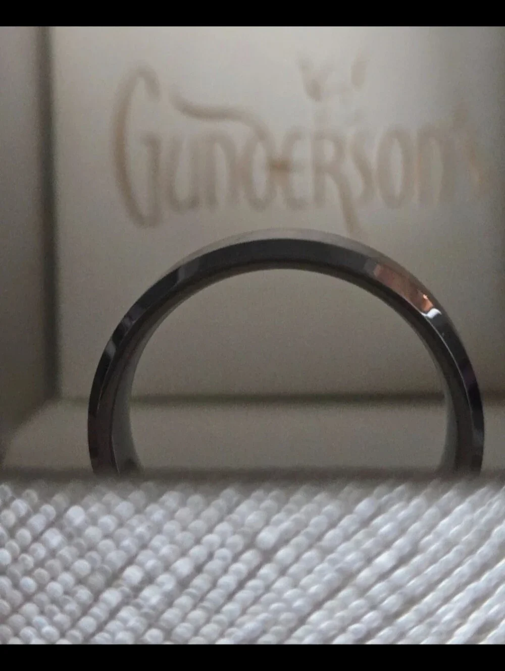 8mm GREY TUNGSTEN Carbide Men's Wedding Band